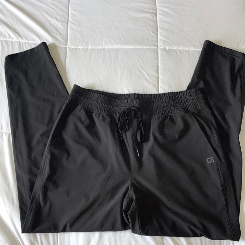 Gapfit runaround pants with drawstring detail | Black full length |